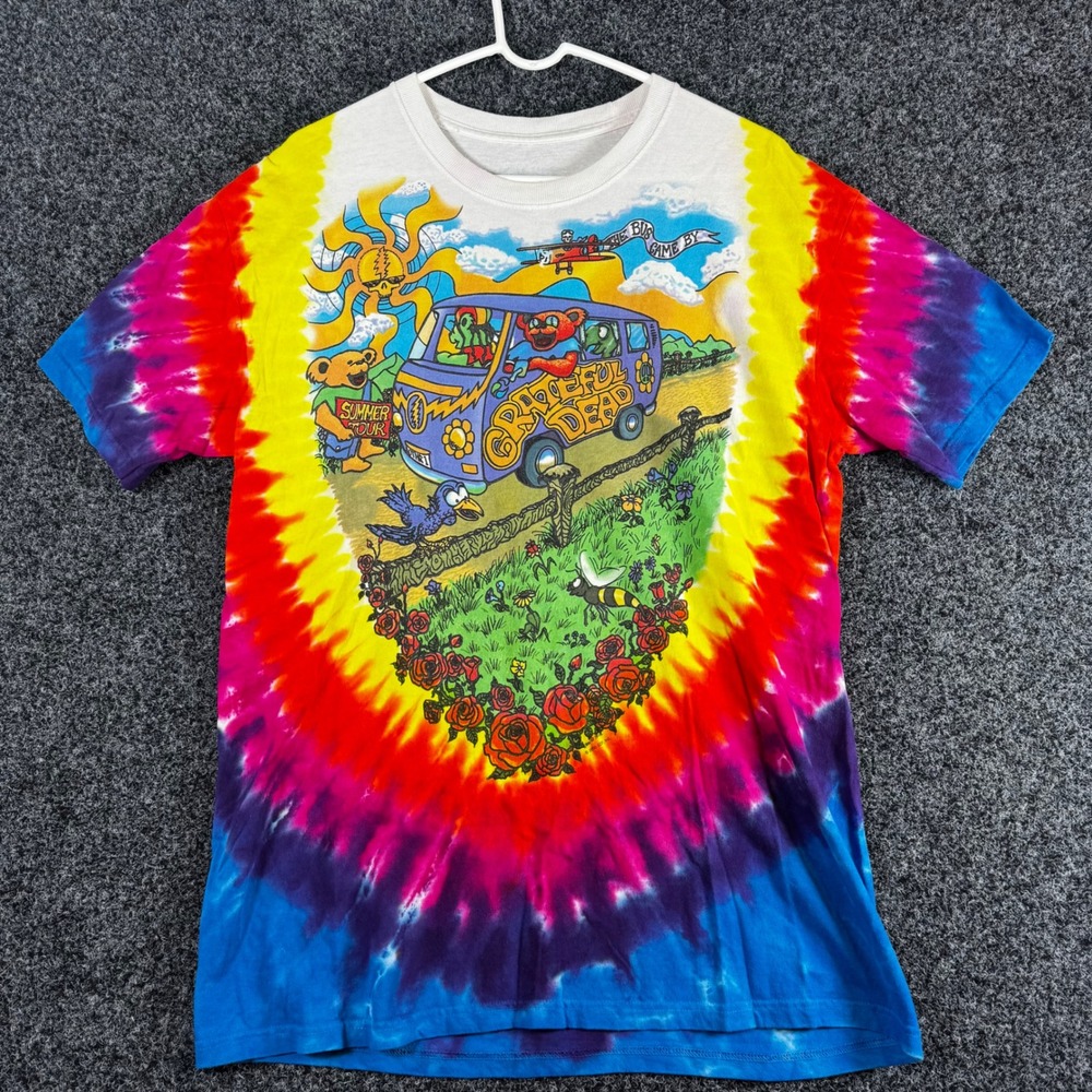 Liquid Blue Grateful Dead Tie Dye Shirt 2000 Summer Tour 1994 Bus Mens Large L